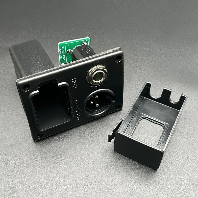 5/10Pcs Acoustic Guitar Pickup Equalizer EQ 9V Battery Boxs/Holder/Case with XLR Connector Plug for Most of Guitar Accessories