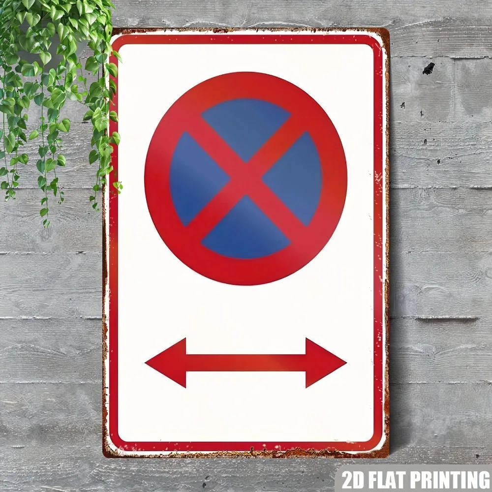 CIFbuy Vintage No Parking Aluminum Wall Art 8x12 Inch Waterproof Durable Tin Sign for Home Garage Garden Cafe Bar Porch