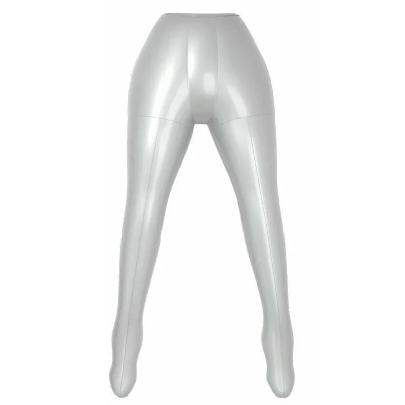 Convenient Silver PVC Female Pants Underwear Inflatable Mannequin Dummy Torso Legs Model, Perfect For Exhibition
