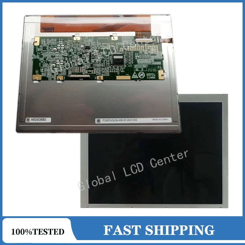Original 7.5 Inch TCG075VGLDA-G00 TCG075VGLDA-G20 TCG075VGLDA-G50 TCG075VGLDA-H50 LCD Display Screen Panel
