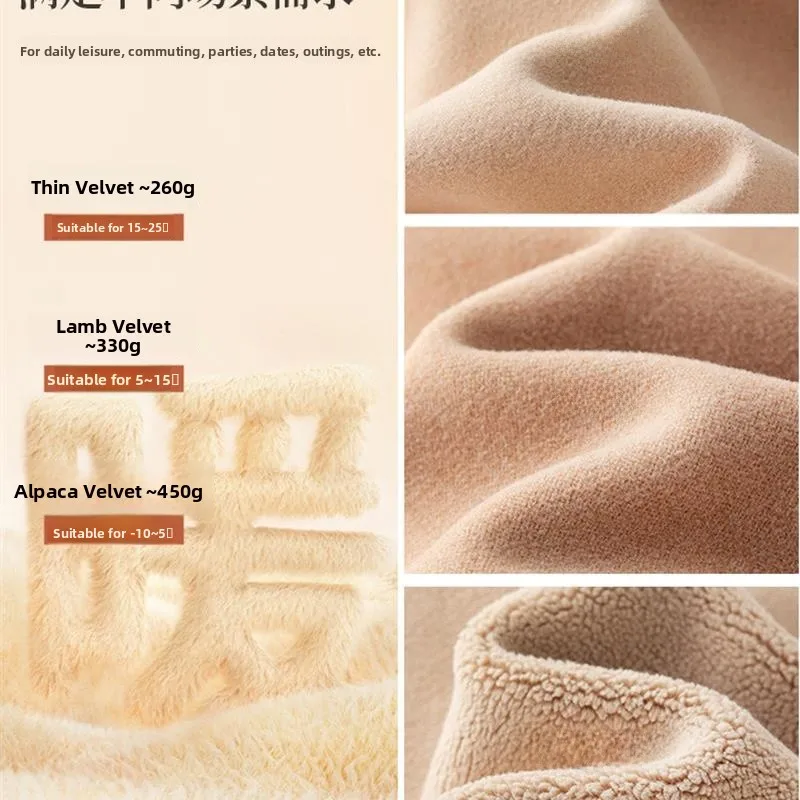 กางเกงโยคะผู้หญิงบุขนแกะเอวสูง ผ้าหนา อุ่น กระชับรูปร่าง สำหรับฤดูใบไม้ร่วงและฤดูหนาว รุ่นใหม่ ช่วยกระชับสัดส่วน