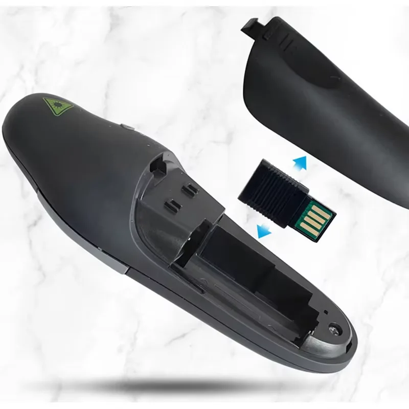 ワイヤレスプレゼンター リモートオフィスプレゼンテーションリモート ワイヤレスレシーバー付きの幅広い用途 会議用 スピーチ用 授業用