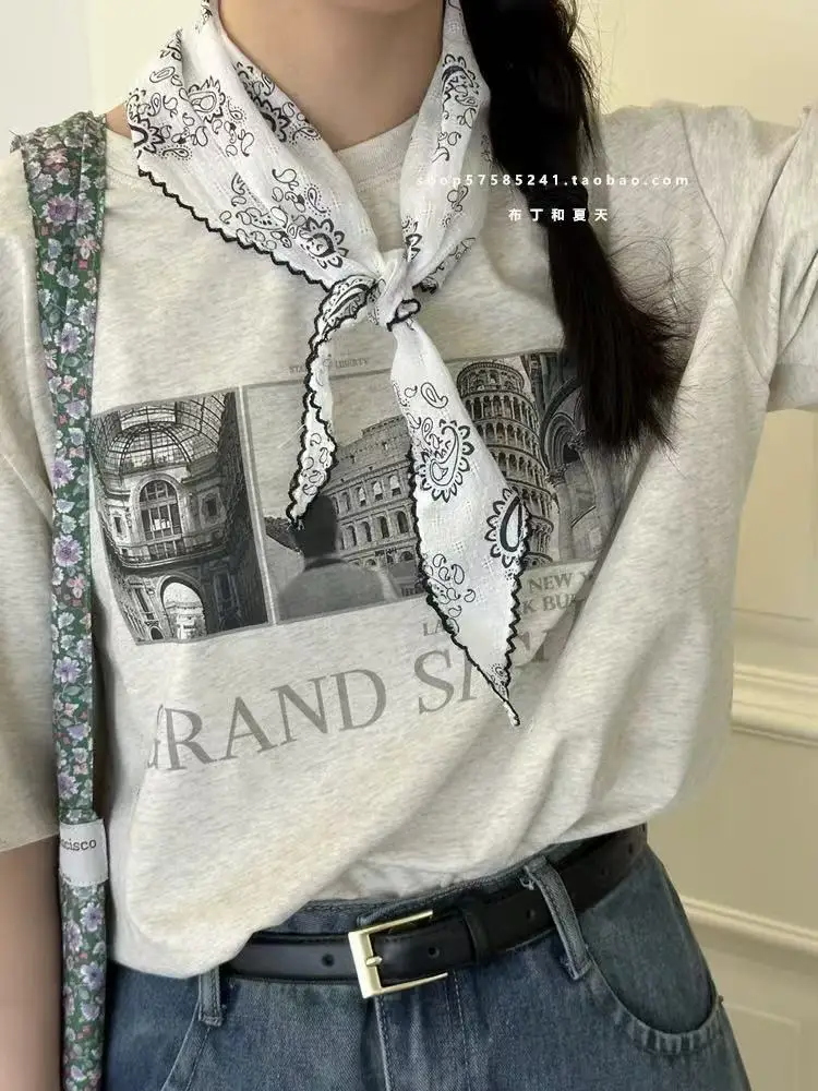 Рисунок 3 - 2025 винтажный шарф на шею с цветком пейсли