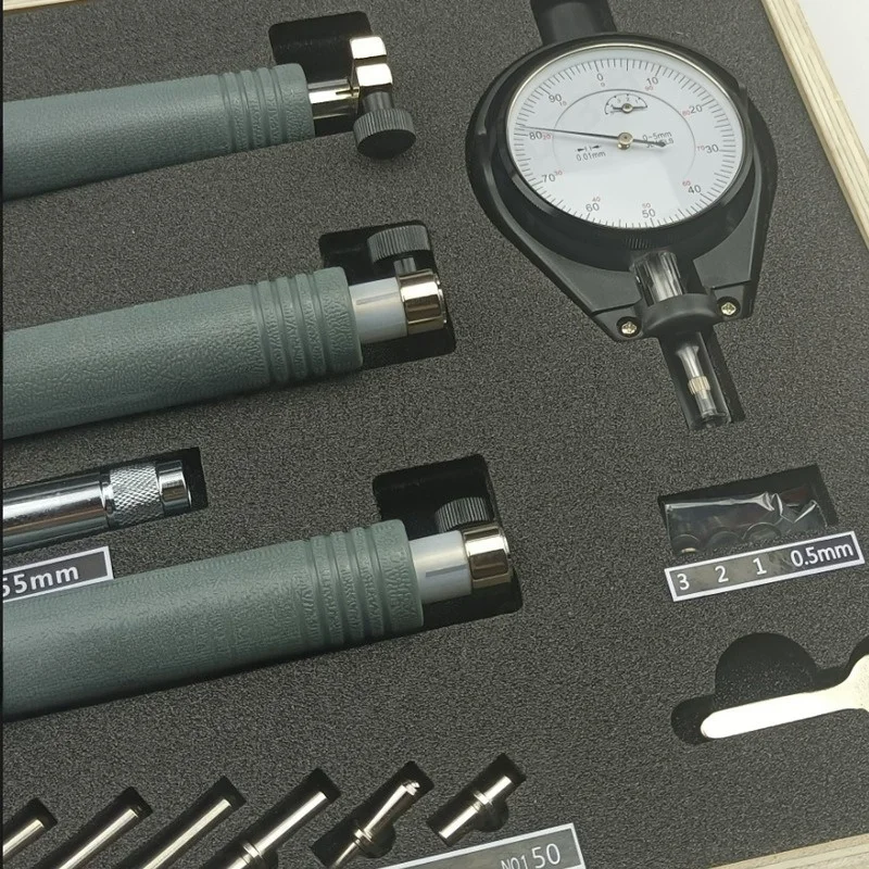 18-160mm High Precision Bore Gauge Set Dial Indicator Inner Hole Measuring Tool Cylinder Diameter Measurement Instrument