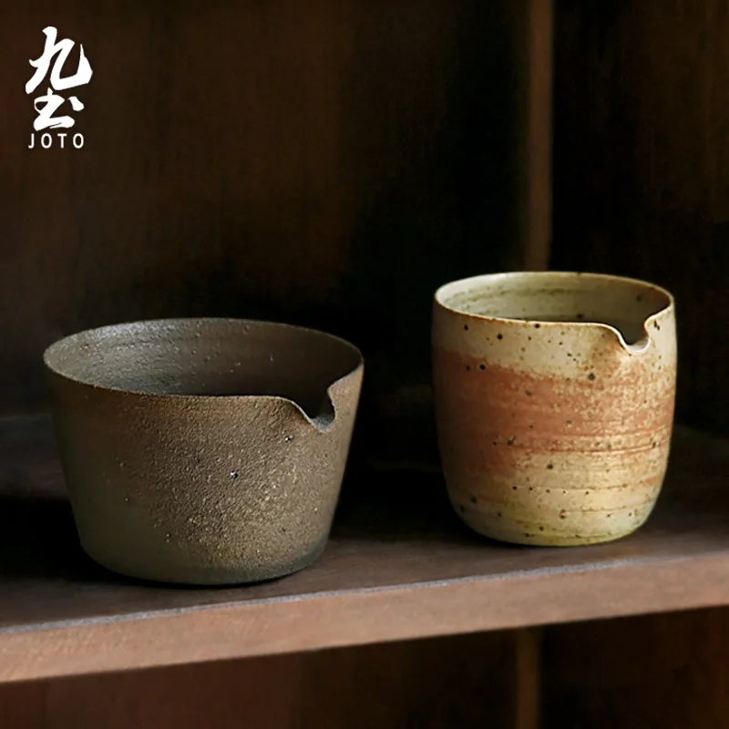 JOTO  Smooth ceramic surface Authentic Craftsmanship Japanese Handmade Rustic Ceramic Pitcher GBR0056