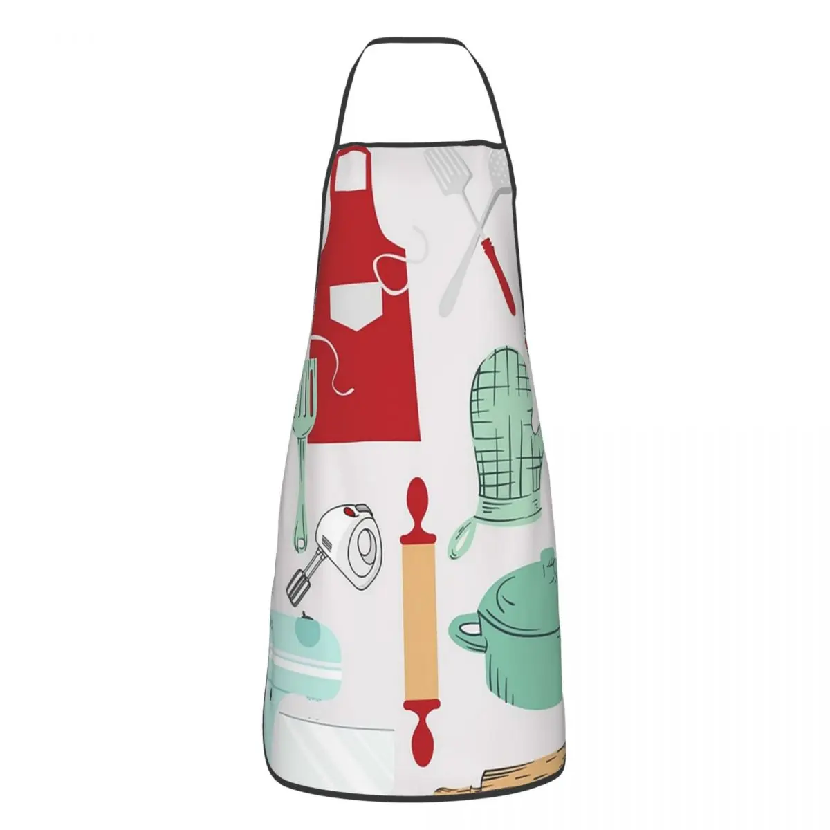 Turquoise  Baker Kitchen Utensils Apron Chef Cooking Cuisine Tablier Waterproof Bib Kitchen Cleaning Pinafore Women Men