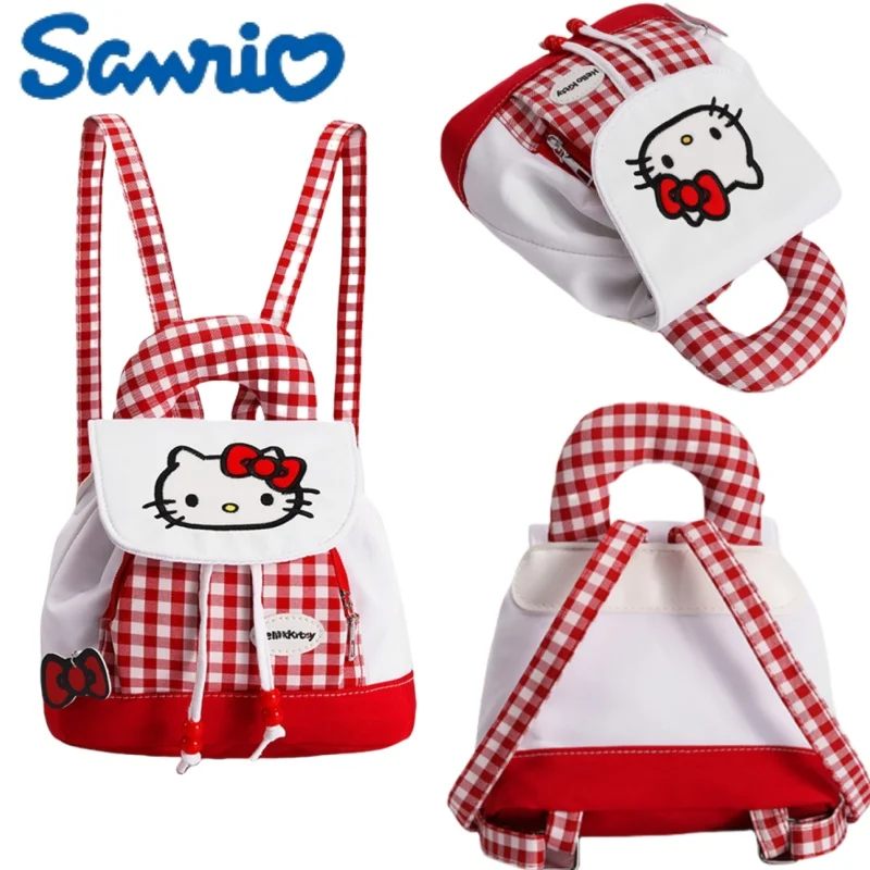 

Sanrio Drawstring School Bag Cartoon HelloKitty Backpack Portable Storage Portable Storage for Daily Travel Holiday Gifts