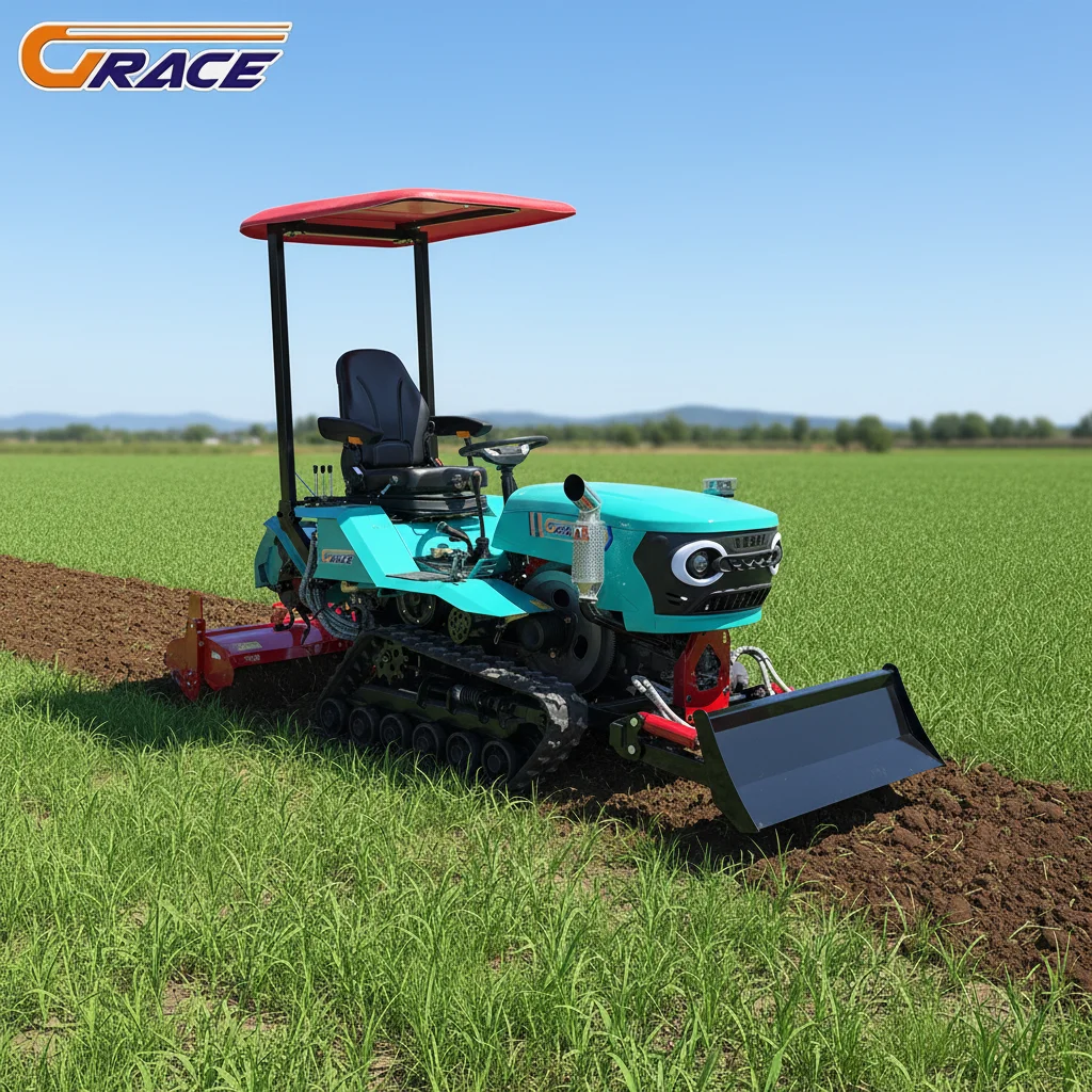 Customize Heavy Duty Crawler Tractor With Multiple Working Attachments For Farm