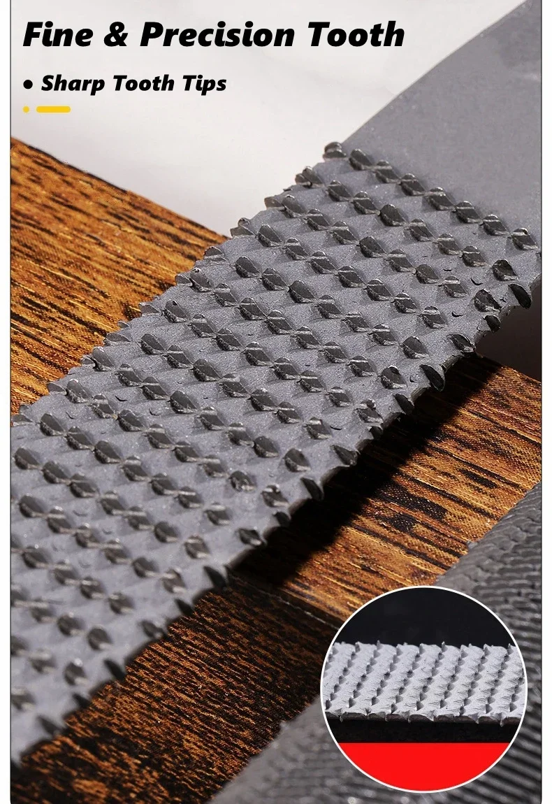Holzraspelfeile 4-in-1 Handfeile und Rundraspel, Halbrund-, Flach- und Nadelfeilen Holzraspelsatz zum Schärfen von Holz- und Metallwerkzeugen – Detail 4