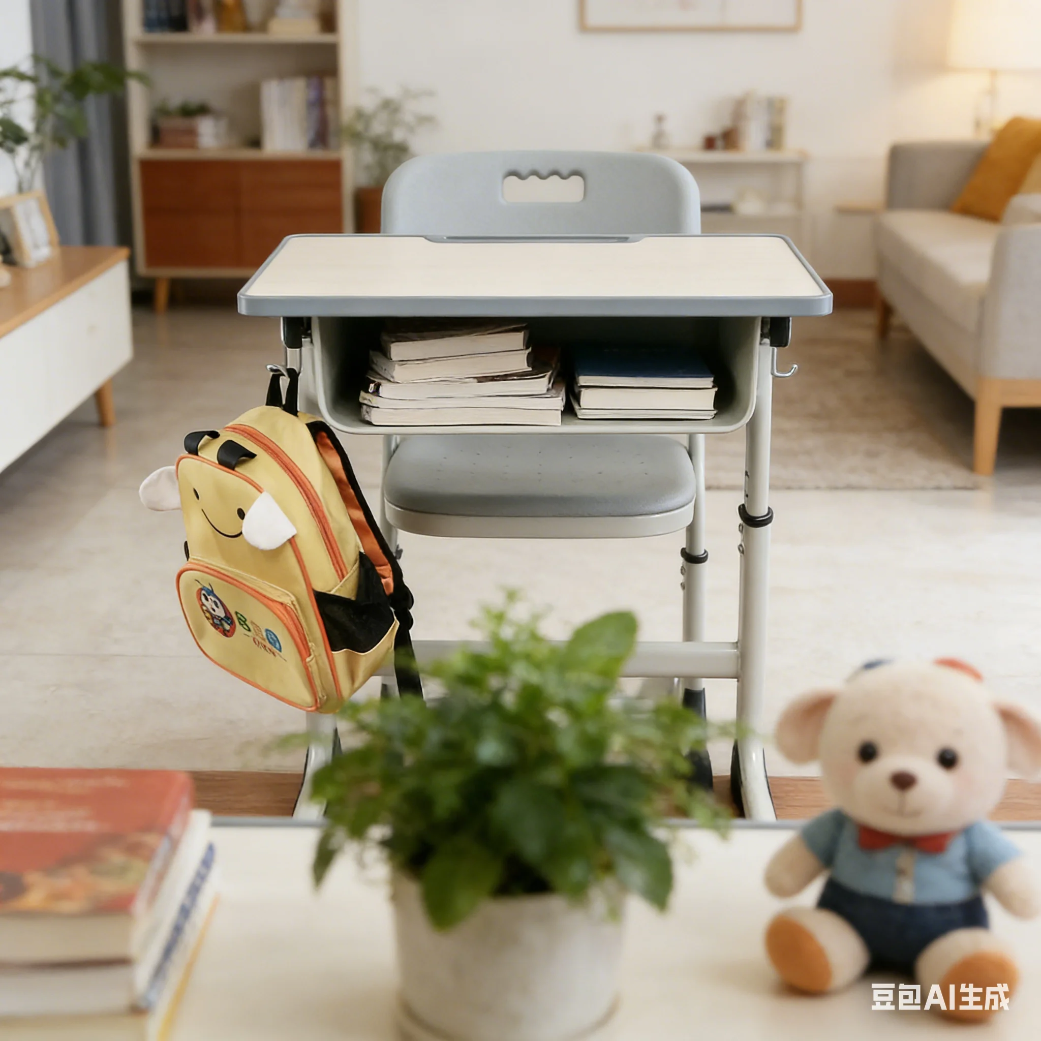 aoliviya-モダンライトトレーニングクラスデスクと椅子、子供用学習用シングル調節可能な学校教室用、小学校、中学校用