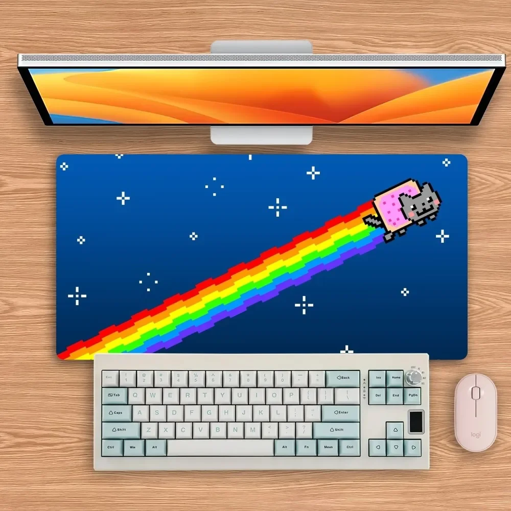 

Game N-Nyan Cat Mouse Pad Big Keyboard Desk Computer PC Mat Notbook Pad