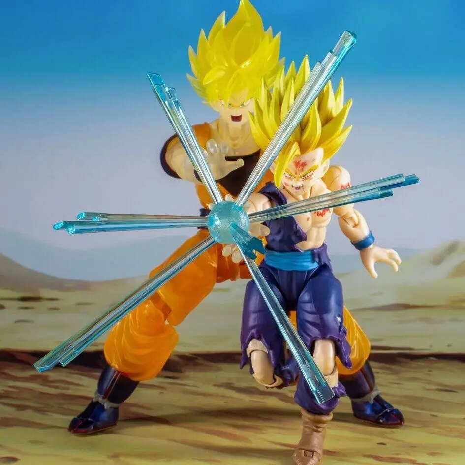 Dragon Ball Figurine Father And Son Set Goku Gohan Anime Figure Ornament Desk Statue Model Collection Room Decoration Toy Gift