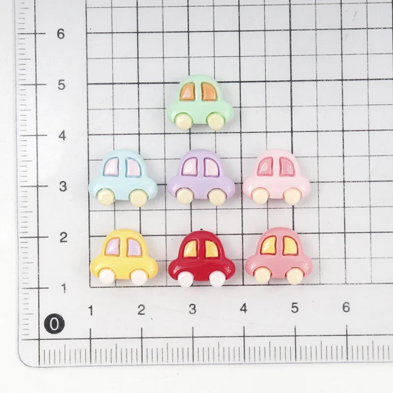 30Pcs/300pcs Kawaii Cartoon Car Scrapbooking Resin Patch Charms for DIY Making Earrings Phone Case Decoration Water Cup Sticker