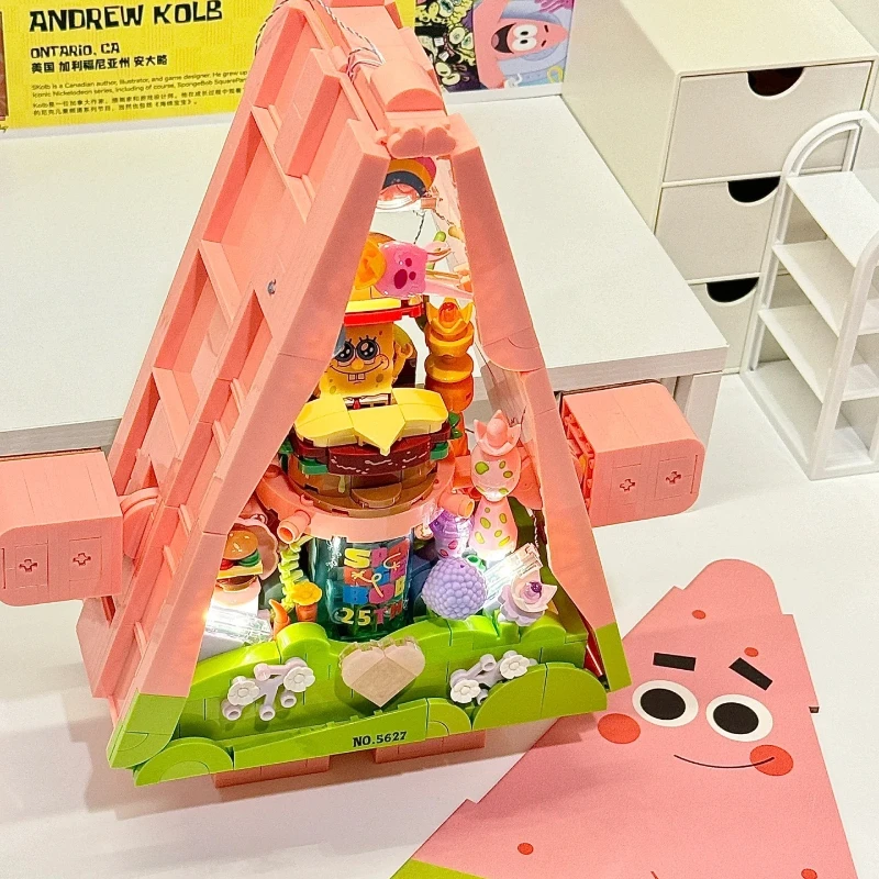 AREAX Bob l'éponge SquarePants 25e anniversaire édition limitée Collection blocs d'assemblage Patrick Star jouet bloc modèle cadeau
