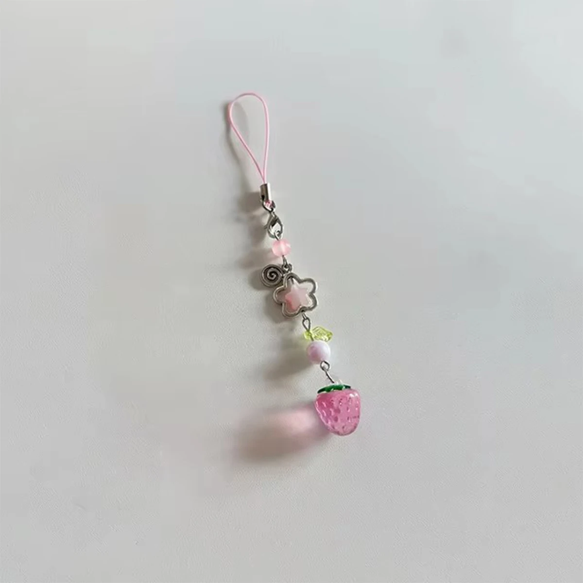 Sweet Cute Strawberry Mobile Phone Lanyard Lovely Fruits Phone Chain For Girls Aesthetic Cellphone Keychain New Arrivals