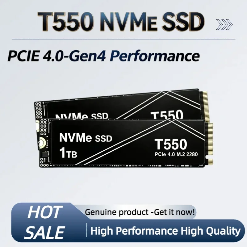 New T550 1TB, 2TB and 4TB NVMe PCIe Generation SSD Internal Solid State Drives for Gaming Desktops, Laptops and PlayStation 5.