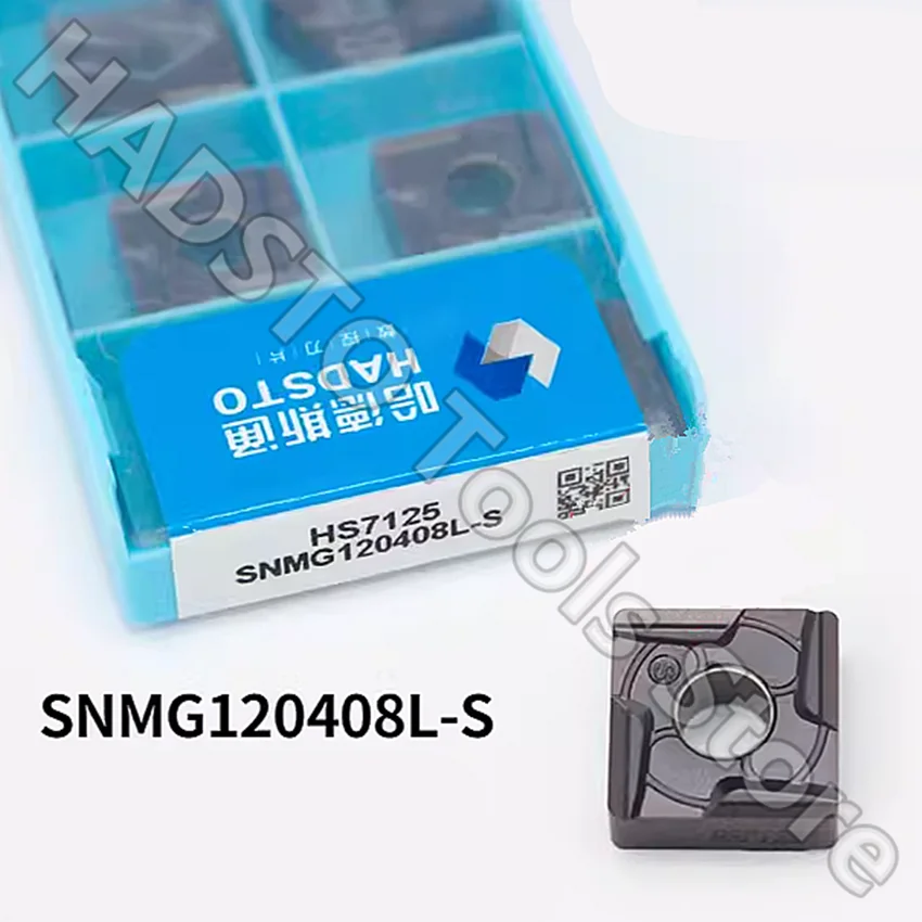 

10pcs SNMG120408L-S HS7125 SNMG120408L-S HADSTO CNC carbide inserts Turning inserts For Steel, Stainless steel, Cast iron