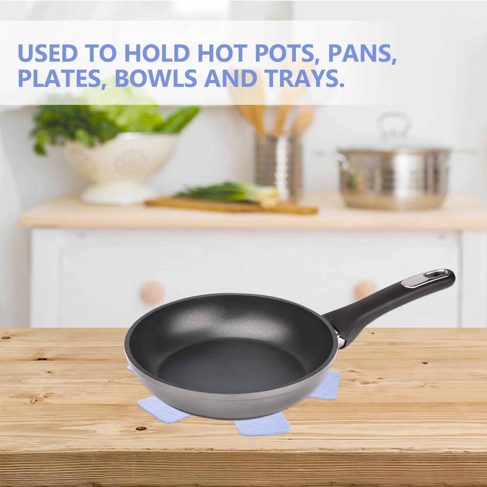 

6Pcs Pot Pan Divider Compact Non-Woven Protector Multi-Functional Pan Mat Kitchen Pot Mat for Scene Arrangement