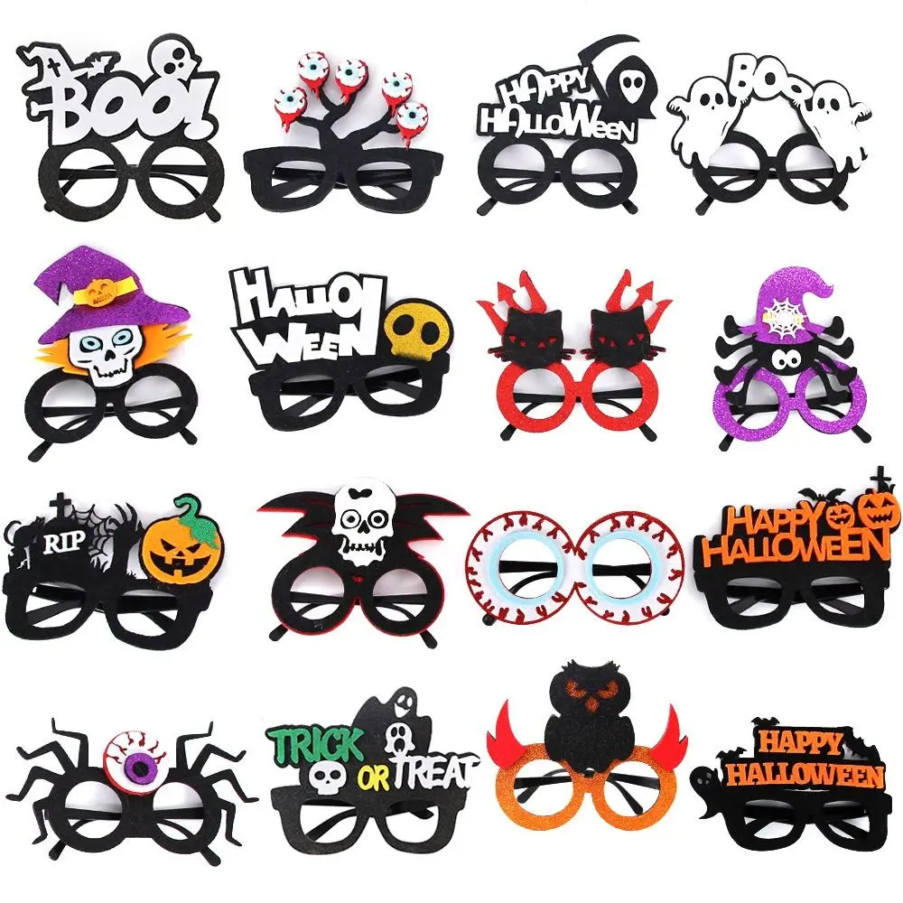 Ghost Pumpkin Bat Halloween Glasses Costume Cosplay Party Favors Eyeglasses Frames Photo Props Supplies Costumes Eyewear