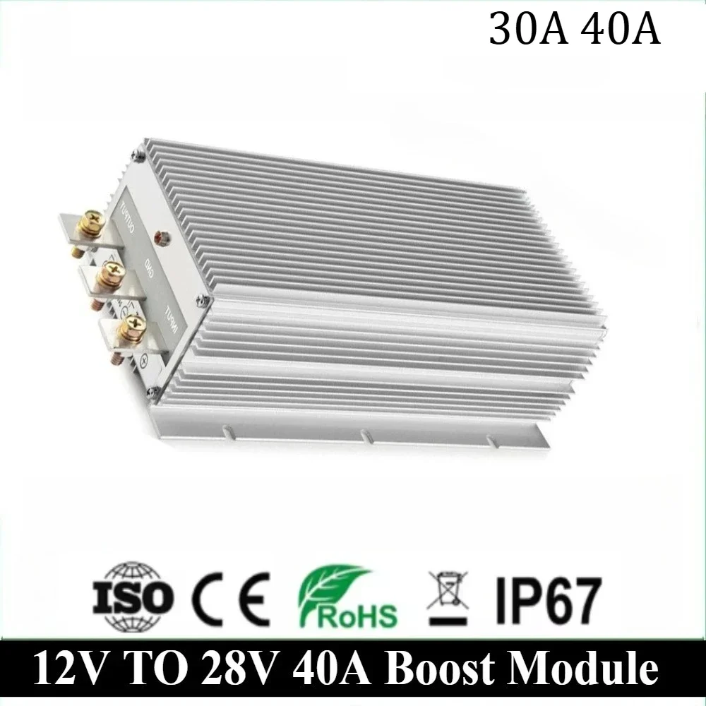 

12V TO 28V30A40A DC DC STEP UP CONVERTER Reliable Product Boost Converter High Quality for Cars Solar CE Certificated waterproof