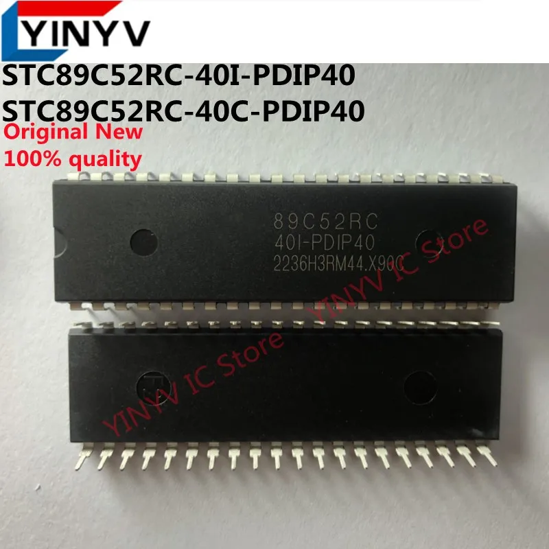 5 Stück STC89C52RC-40I-PDIP40 STC89C52RC-40C-PDIP40 STC89C52RC 89C52RC Mikrocontroller-Chip Original Neu 100% Qualität – Detail 1