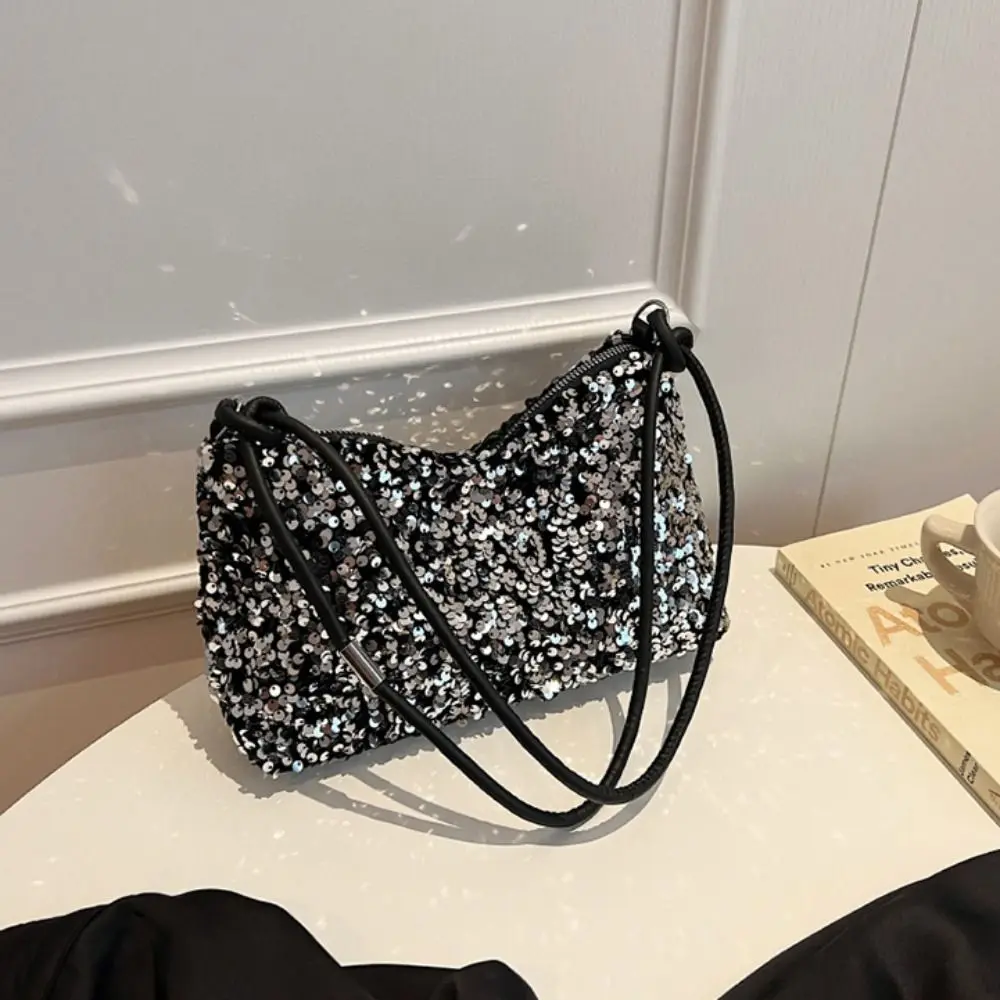 Shiny Sequins Evening Clutch Bag Dinner Party Wedding Purses Handbag Female Underarm Shoulder Crossbody Bag