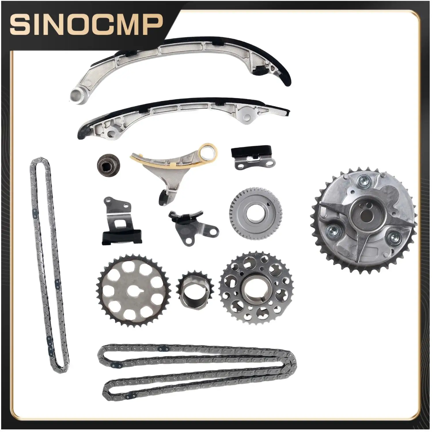 

Комплект цепи ГРМ 13050-75010 для 2005-12 Toyota Tacoma 4Runner 2.7L L4 9-4221S, двигатели и компоненты, компоненты ГРМ, новинка