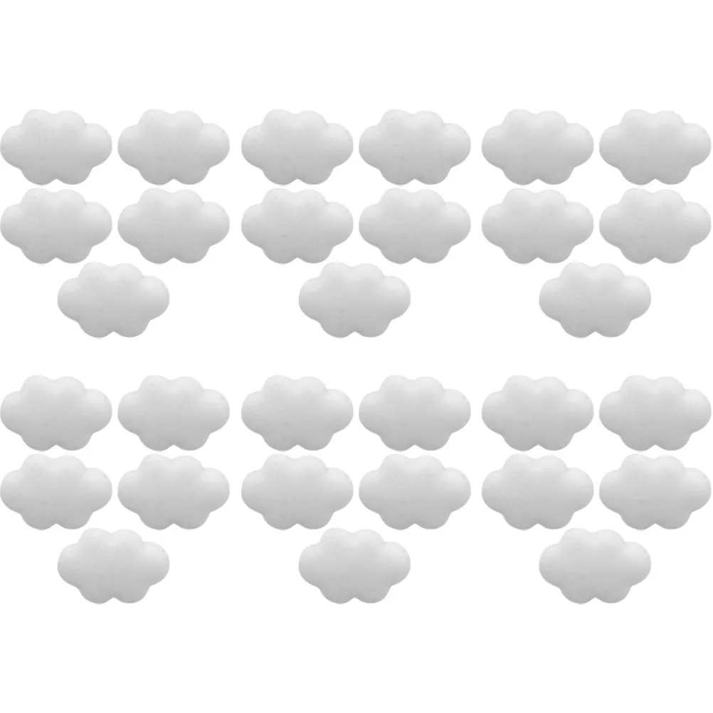 30 szt. Kremowo-białe ozdobne pinezki z żywicy w stylu kreskówkowym do tablic na zdjęcia, tablic ogłoszeń, mini szpilki