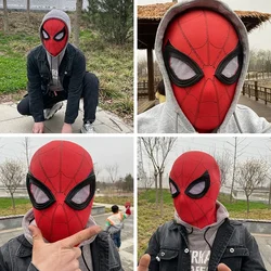 Miles Spiderman Mask Superhero Mask   Peter Parker Halloween Cosplay Costume Mask Spandex Fabric Material