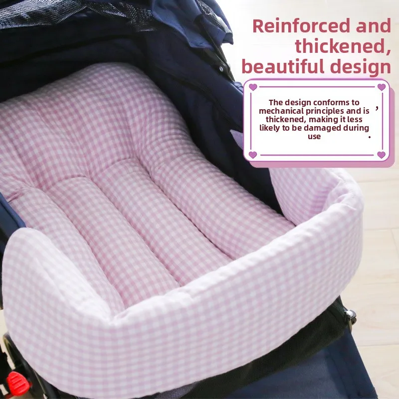 

Утолщенная подушка для тележки для домашних животных, мягкая подушка для сиденья, тележка для собак, полотенце для слюны, антигрязный чехол для коляски для домашних животных, универсальный чехол для кошек и собак