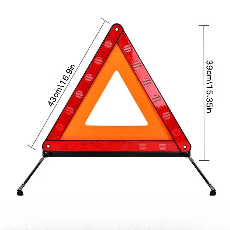 Car Triangle Reflective Tripod Emergency Breakdown Warning Reflective Sticker Safety Hazard Foldable Stop Sign Car Accessories image 6