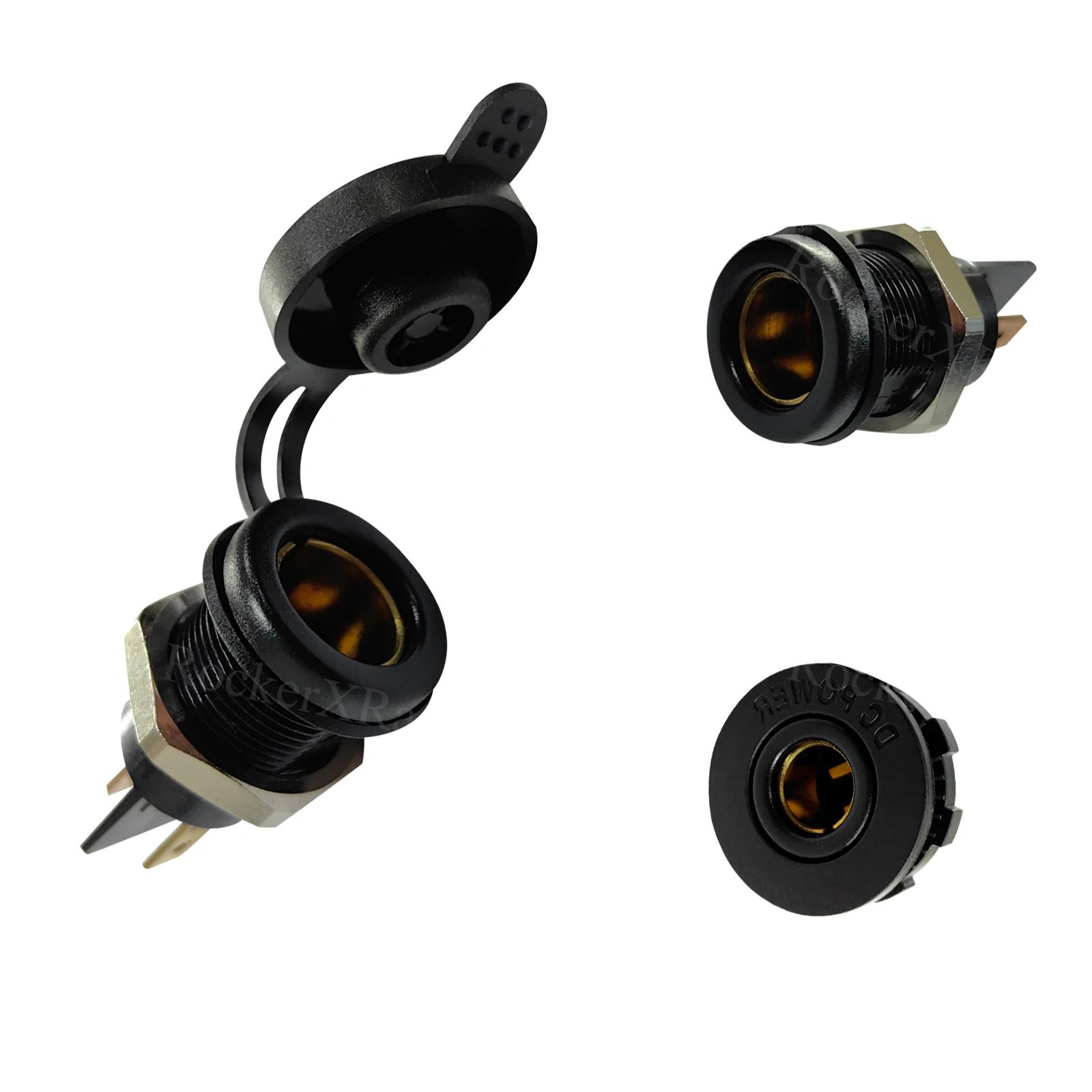 Waterproof DIN Hella Socket 12V 24V DC Power Charger Cigarette Lighter Adapter 20A Merit Socket for BMW Motorcycle & Car