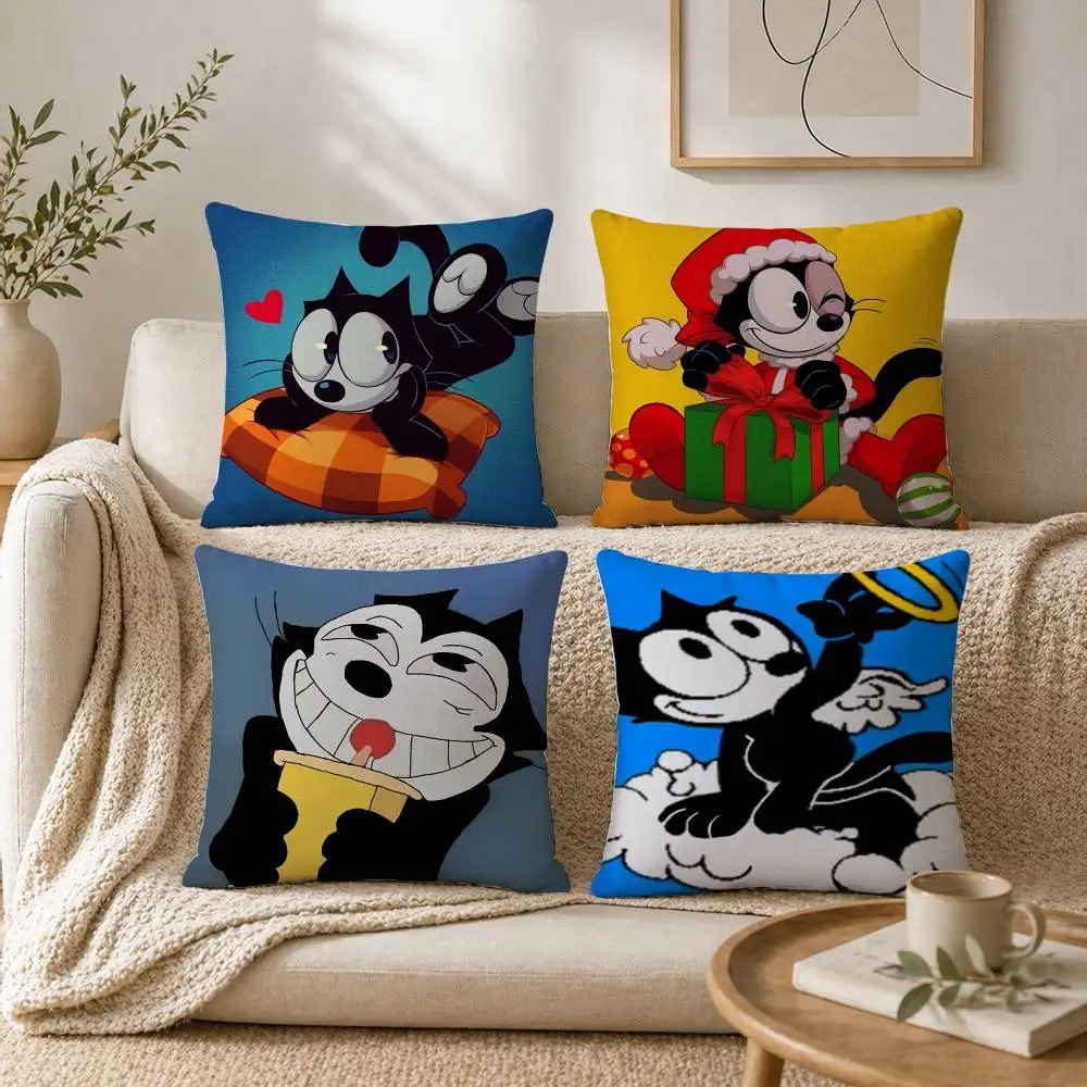 

F-Felix The C-Cat Pillow Case for Sofa Living Room Home office Decor Protective Cover