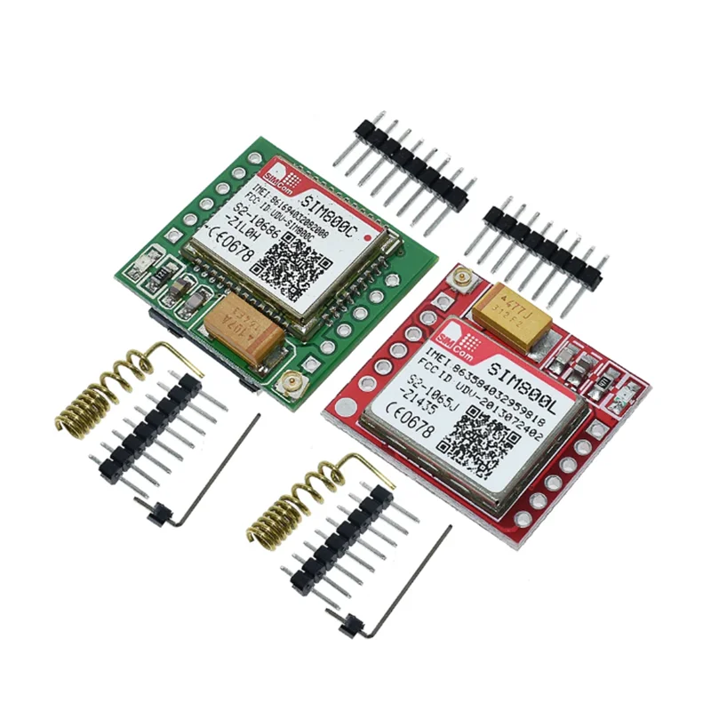 Placa Núcleo MicroSIM, Quad-Band, Porta Serial TTL, Cartão GSM, Módulo GPRS, Menor SIM800L, SIM800C