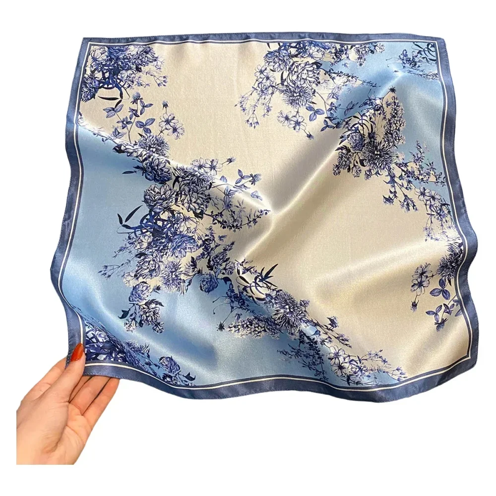 

100% Natural Silk Square Scarf Women Neckscarf Real Silk Scarves Shawls Wraps New Pashmina Fashion Poncho Hijab Bandana Kerchief