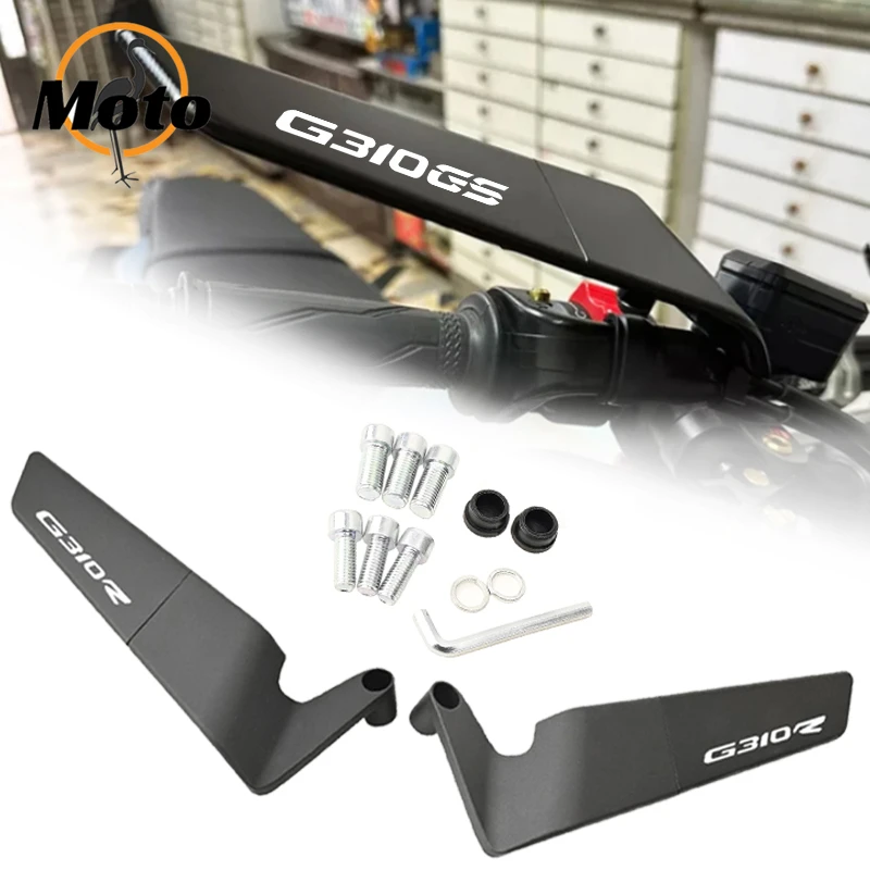 For BMW G310GS G310R G 310 GS/R 2020-2024 Motorcycle Accessories Side View Mirror Stealth Winglets Rearview Mirrors Kits