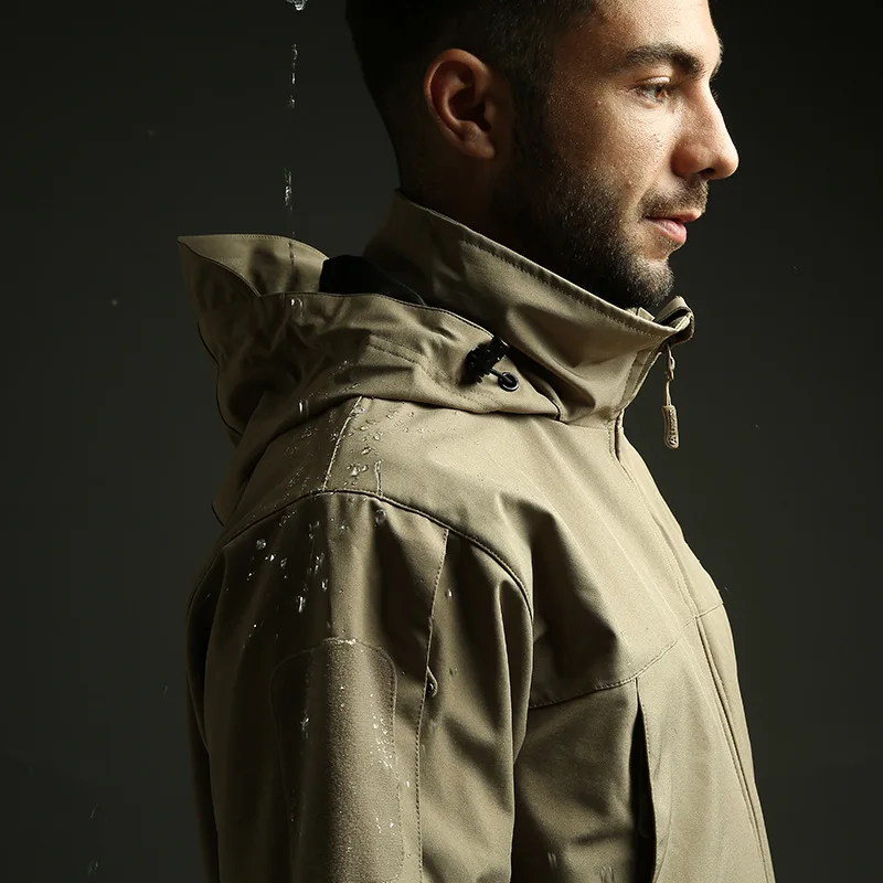 FX-Lightweight Urban Tactical Soft Shell Stormsuit, Windproof and Waterproof Jacket, Waterproof Jacket, FSTAR