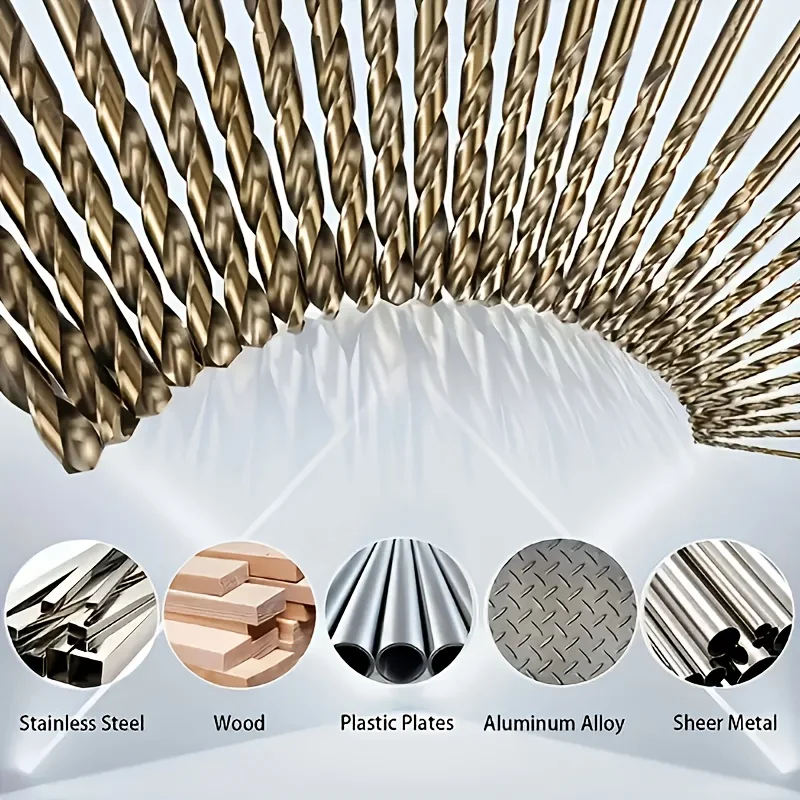 13Pcs HSS Twist Drill Bit Set 1/16