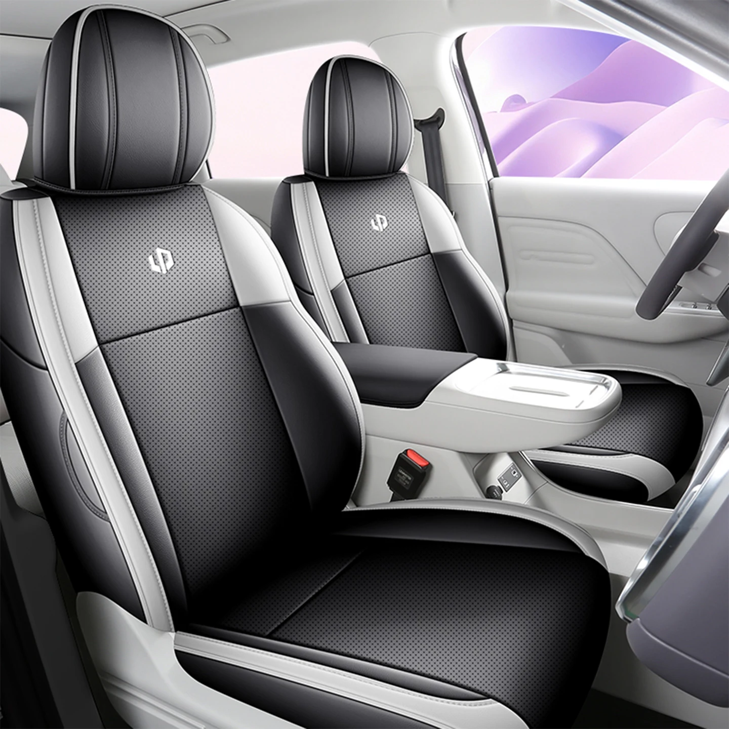 5‑Seat Full Surround PU Leather Car Seat Cushion Covers Protector Compatible with Leapmotor Lafa5 Vehicle Parts