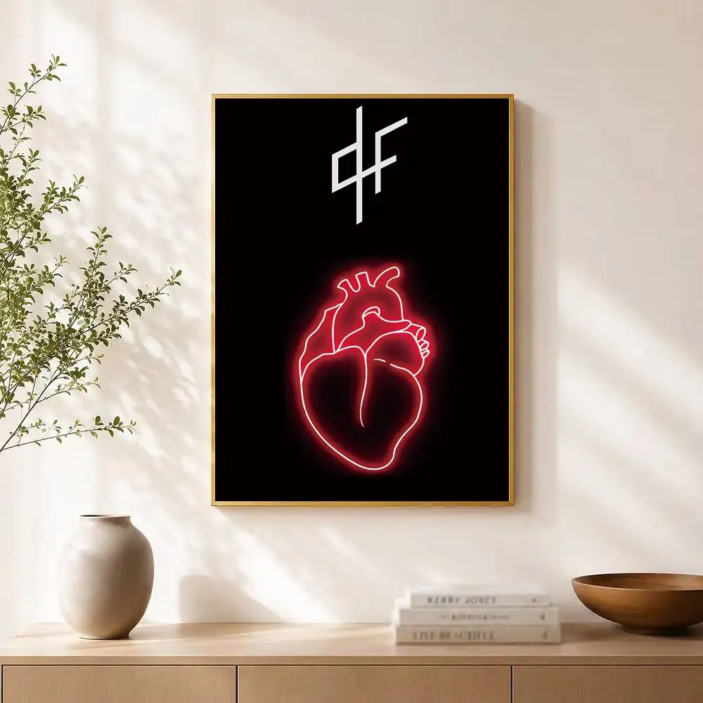 P-PNL QLF Rapper Singer Poster High Quality Dorm Living Room Aesthetic Wall Decoration Painting Stickers Gift