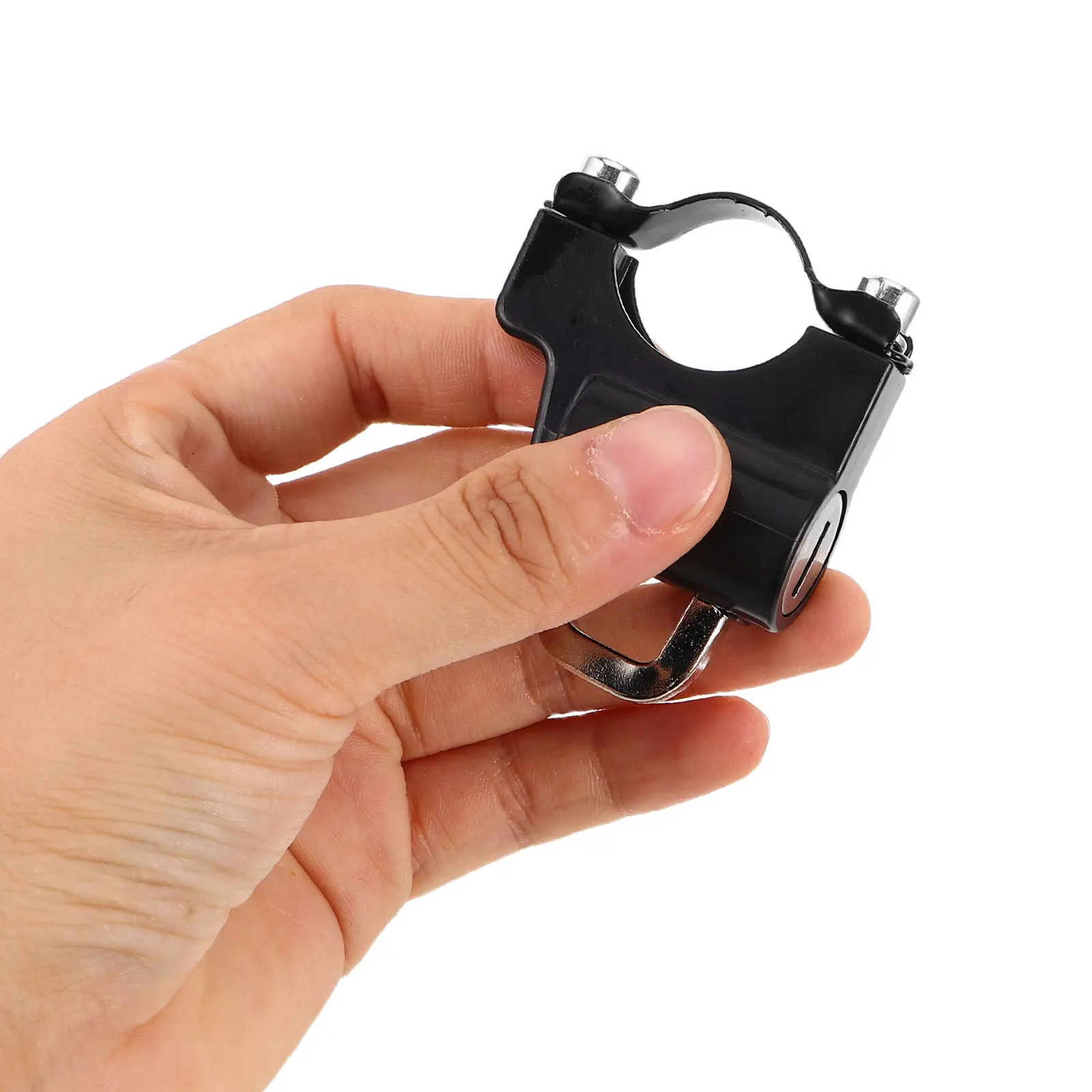 

Комплект из 4 мотоциклетных замков: надежные противоугонные замки-крючки с креплением на руль и ключом для скутеров, велосипедов и электроскутеров