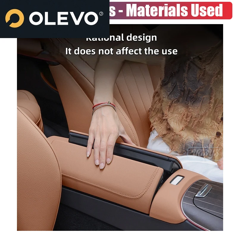 For Mercedes-Benz E-Class E350 E300 E260 Armrest Booster Cushion Central Control Armrest Protector Car Interior accessories - view 5