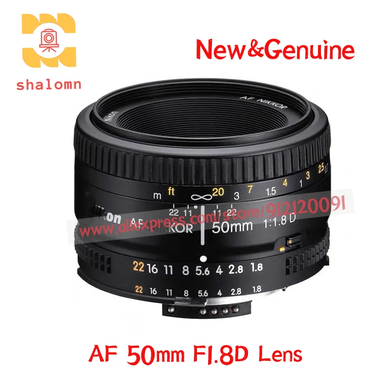 New Original AF 50mm F1.8D Portrait Prime SLR Lens For Nikon 50mm1.8D Lens D6 D780 D850 D3500 D5600 DSLR Z6 Z7 Mirrorless
