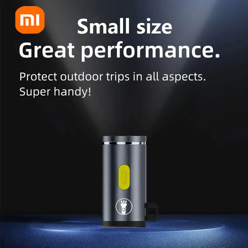 Xiaomi Mini High Brightness LED Flashlight Powered By Type C Connectors Small LED Light Torches For On Travel Use Flashlight