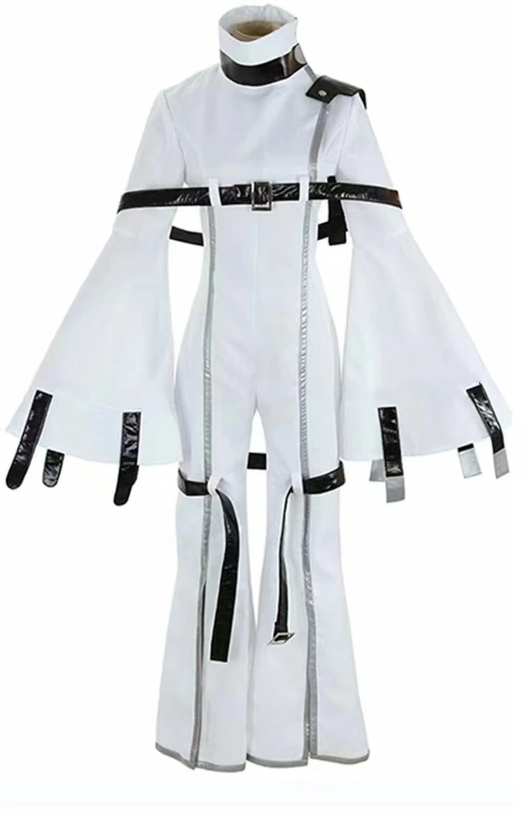 

Japanese Anime Code Geass: Hangyaku no Lelouch Cosplay Costumes C.C. Cosplay Costume White Strait-Jacket Jumpsuits