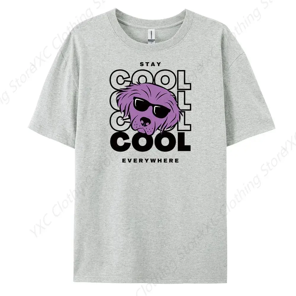 CoolDogHead Fashion print Men's T-shirt- Short Sleeve Crew Neck Soft Fitted Tees S - 6XL Fresh Classic Basic Tshirts