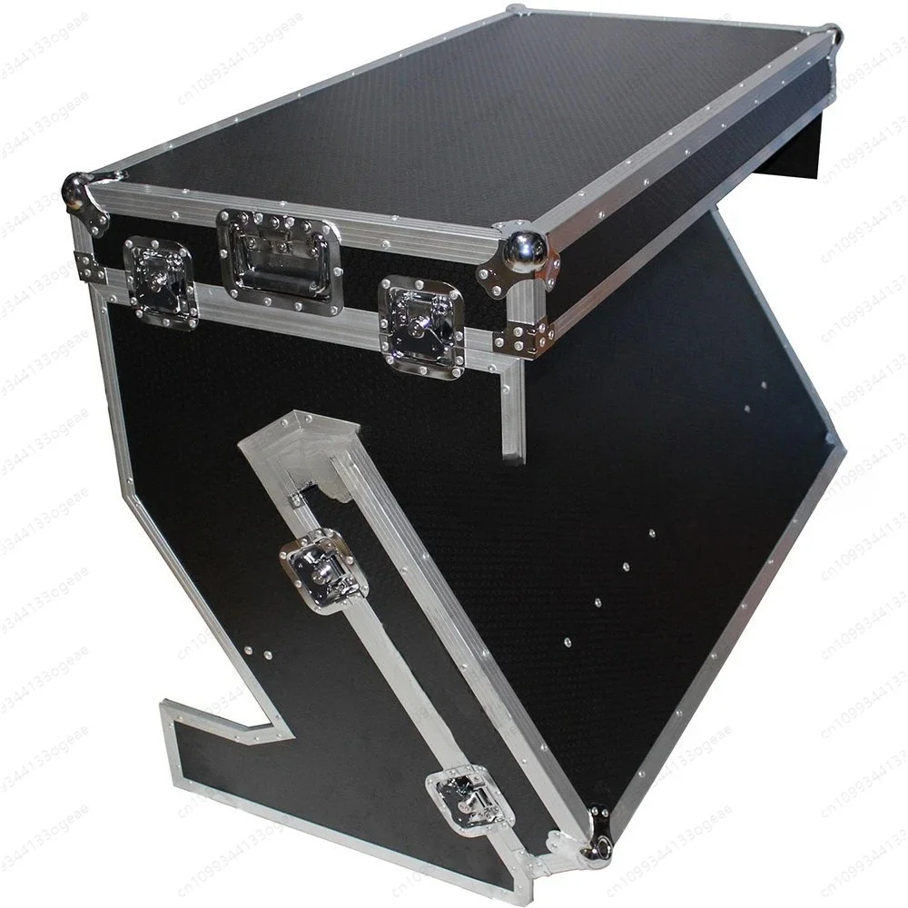 Portable DJ Stand Table Mixer Laptop Controller Stand with Case Air Flight Case for Disc Player Turntable