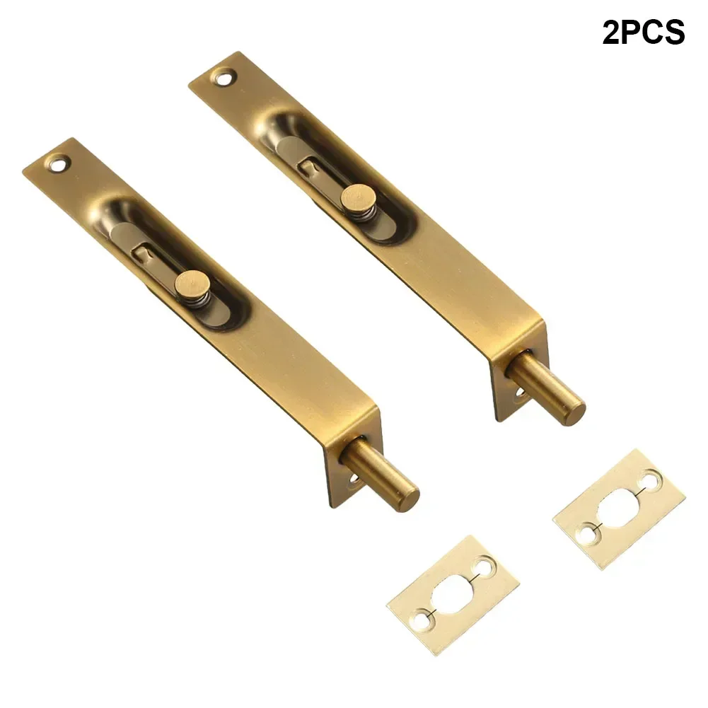 

6-inch Stainless Steel Door Bolt Security Guard Door Latch Safety Bolt Extended Deadbolt Lock Door Hardware Home Improvemennt