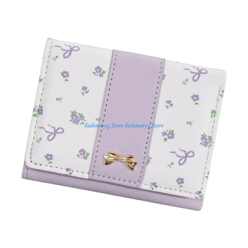 573B Compact Wallets Card Holder Ladies Purse Money Bag,Clutch Purse Trifold Purses