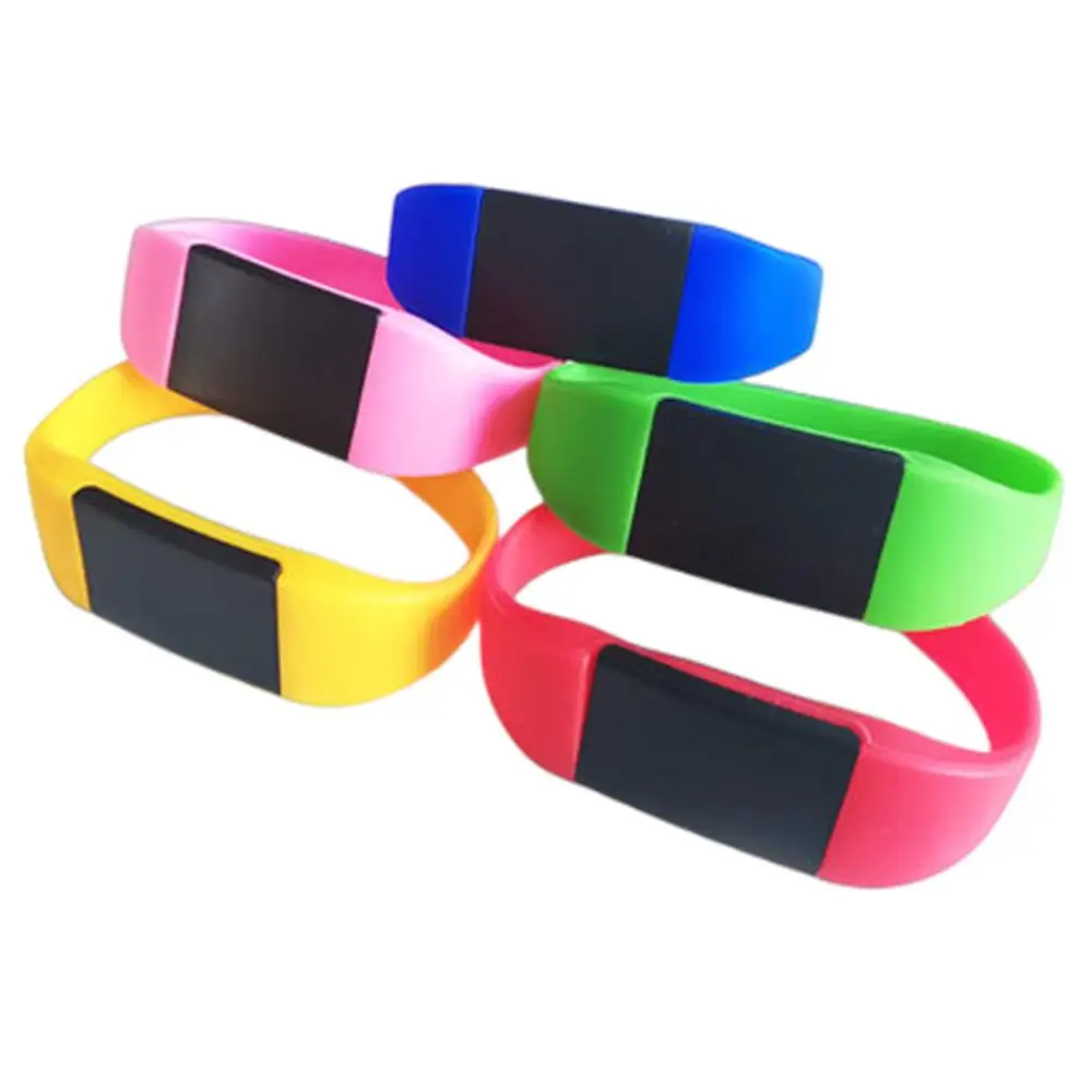 1Pcs EM4305 T5577 125Khz RFID ID Rewritable Waterproof Silicone Smart Wristband Keyfobs Key Tag Card